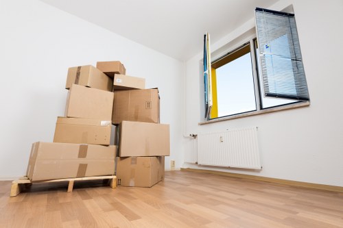 Professional packers organizing items in Storage Bow