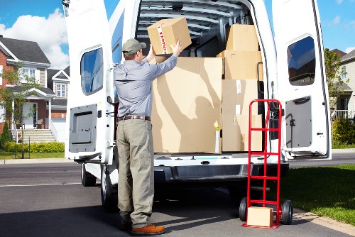 Storage Bow team assisting with loading a moving truck